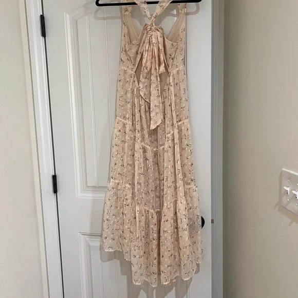 Storia Cream Floral Maxi Dress - Picture 2 of 3